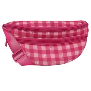 MyTagAlongs x Peanuts Snoopy Pink Gingham Fanny Pack Belt Bag
